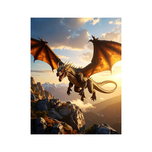 Wandbild fliegender Drache