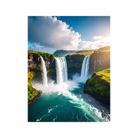 Wandbild atemberaubender Wasserfall