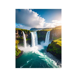 Wandbild atemberaubender Wasserfall