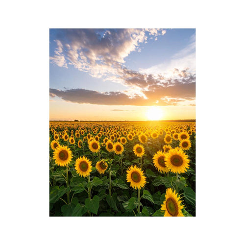 Wandbild Sonnenblumenfeld