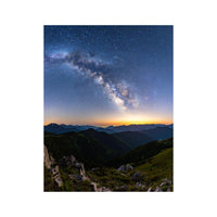 Wandbild Berge und Milchstraße 2