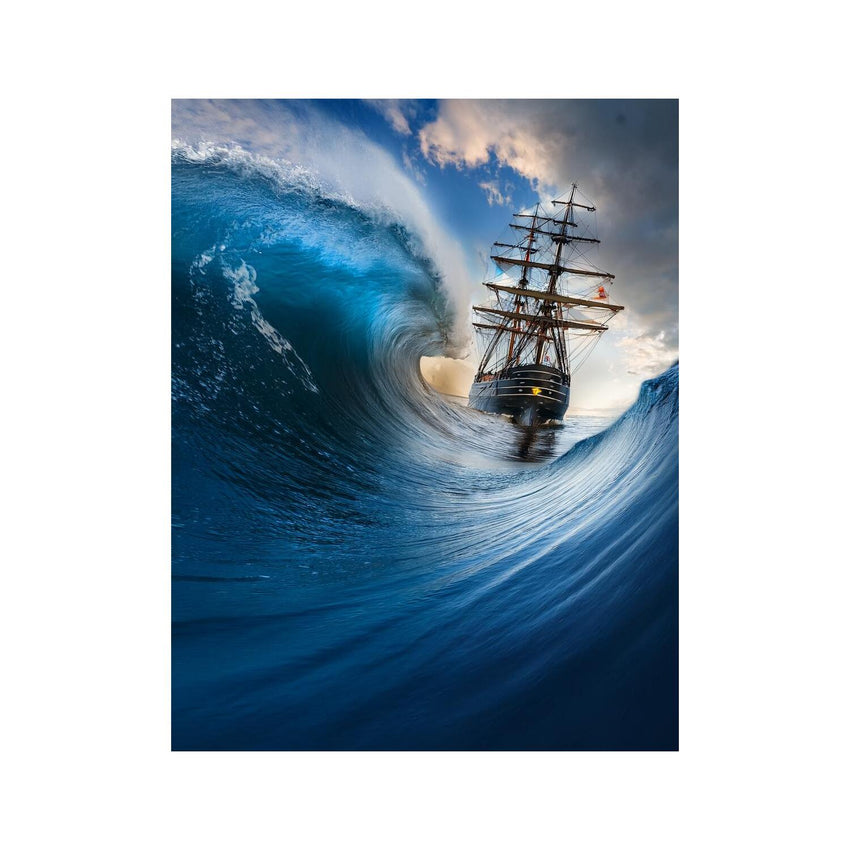 Wandbild Zyklon im Meer 4