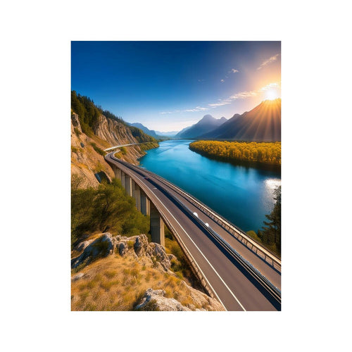 Wandbild Autobahn 5