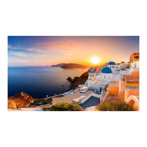 Wandbild Stadt am Meer 1