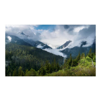 Wandbild Wolke am Berg 1