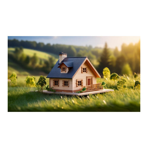 Wandbild kleines Haus 2