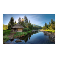Wandbild Dorffluss 1