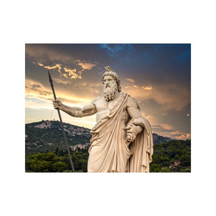 Wandbild Zeus statue