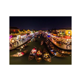 Wandbild hoi an nachtmarkt 2