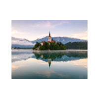 Wandbild bleder See slovenien