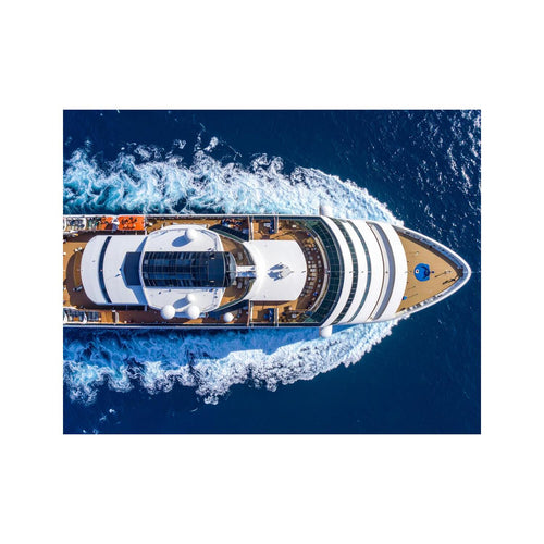 Wandbild Grosses Kreuzfahrtschiff  auf See