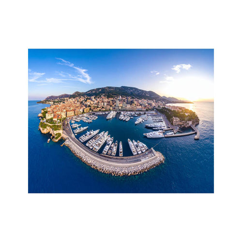 Wandbild Monaco Yachthafen