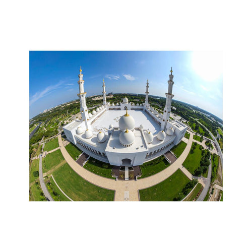 Wandbild scheich zayid Moschee