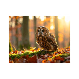 Wandbild Waldkauz