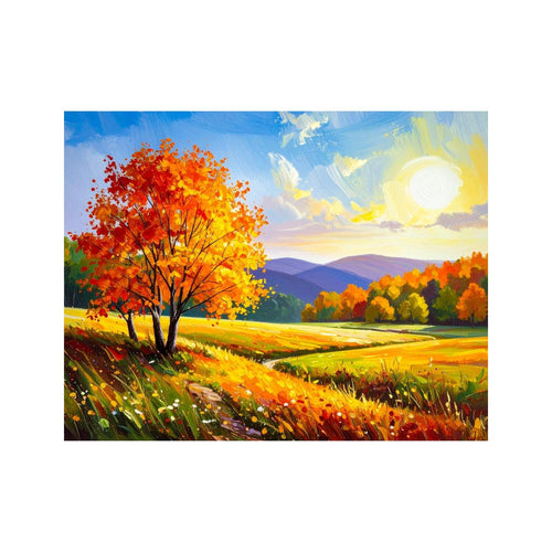 Wandbild Gemälde Herbstbeginn 2