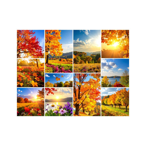 Wandbild Gemälde Herbstbeginn 4