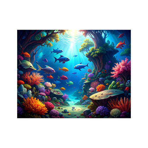 Wandbild Farbenfrohe Fische