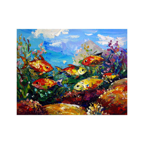 Wandbild Farbenfrohe Fische 2