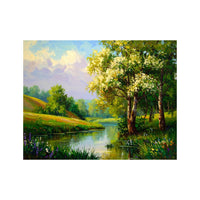 Wandbild Wunderschoener Gezeichneter Fluss 1