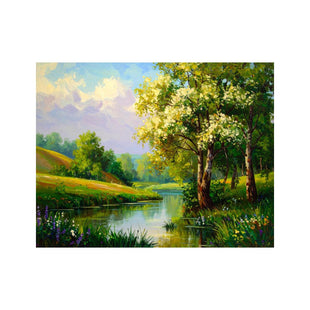 Wandbild Wunderschoener Gezeichneter Fluss 1