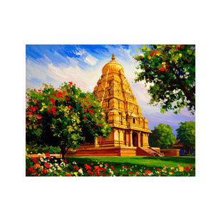 Wandbild Hinduistischer Tempel Gemälde 1