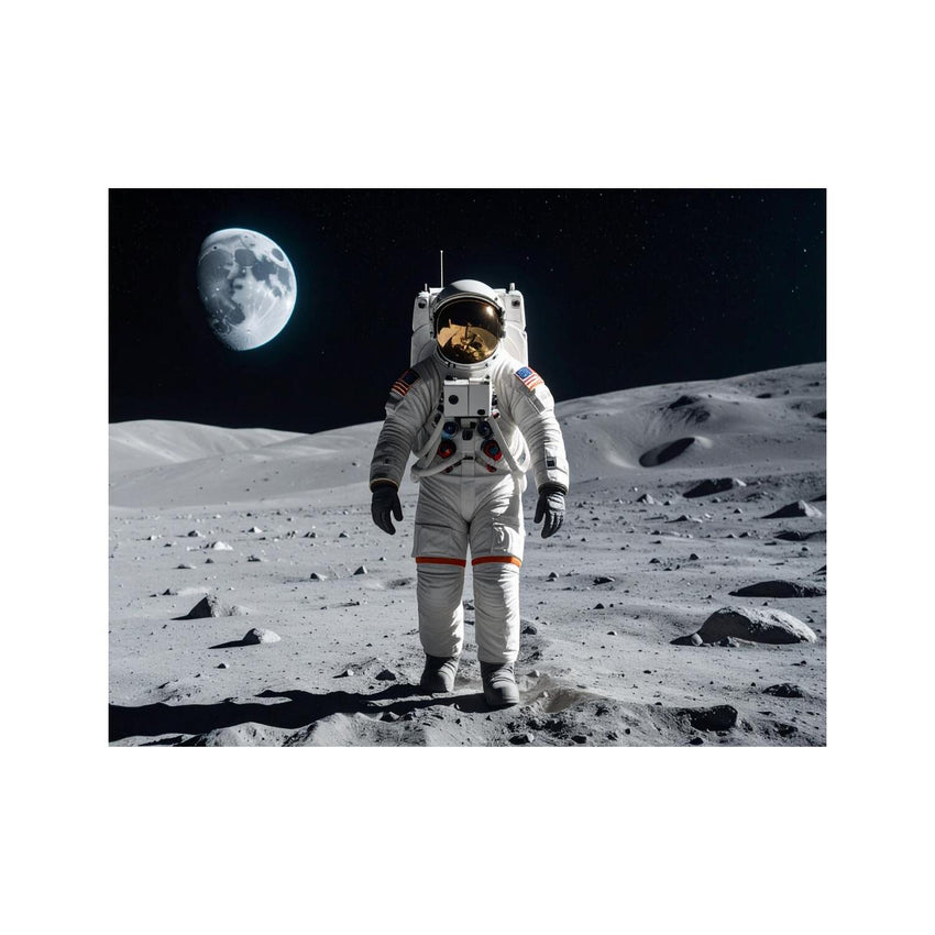 Wandbild Astronaut Auf Dem Mond 1