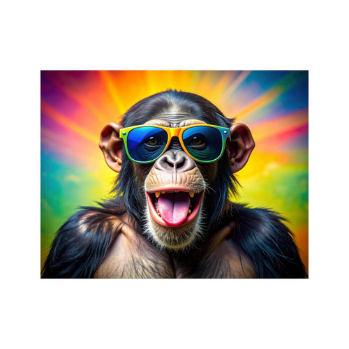 Wandbild Funny Illustrated Ape 2