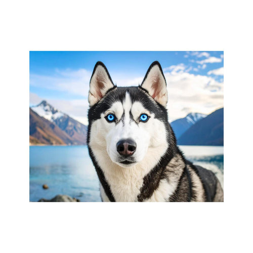 Wandbild Husky Hund