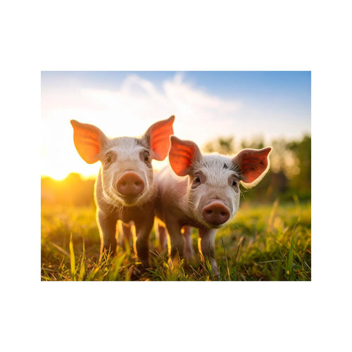 Wandbild Suesse Mini Schweine 2