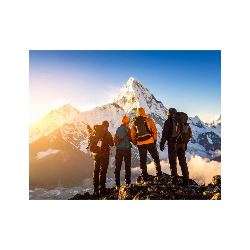 Wandbild Bergsteigergruppe