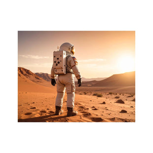 Wandbild Astronaut Auf Mars