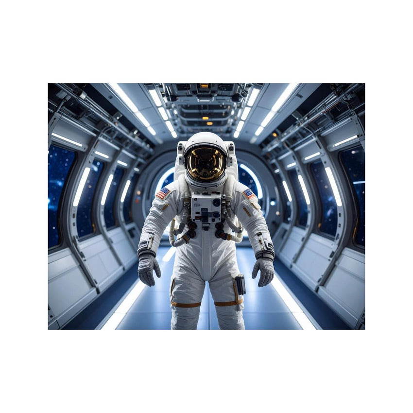 Wandbild Astronaut In Raumschiff