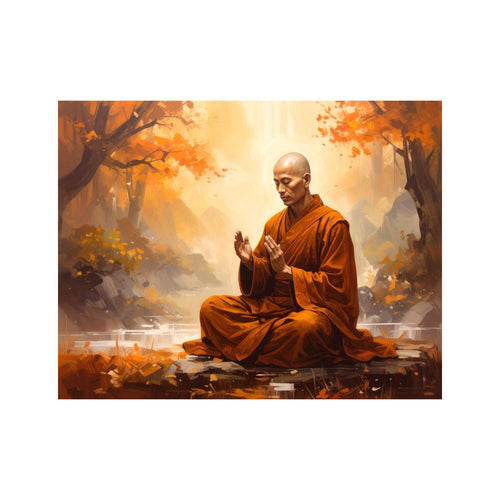 Wandbild Buddhistischer Moench 1