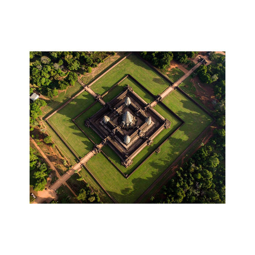Wandbild Tempel Kambodscha