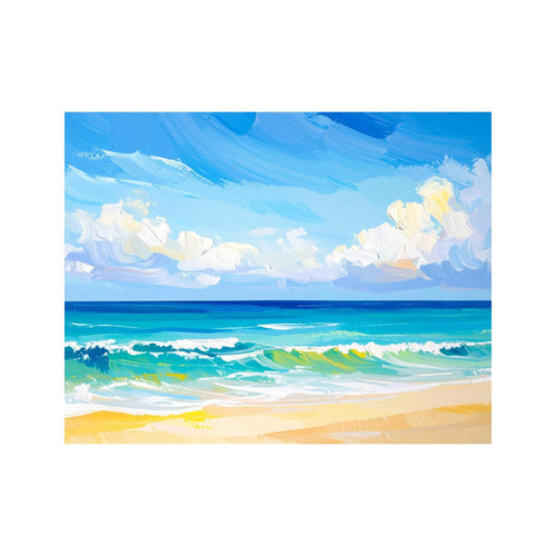Wandbild Oelgemaelde Strand 2
