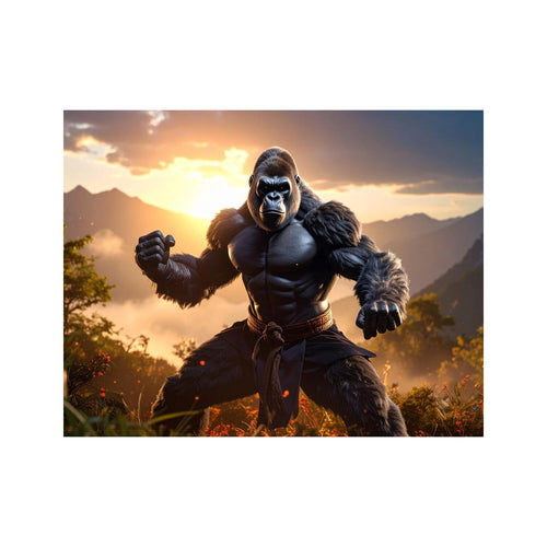 Wandbild Kung fu ape