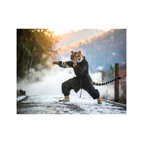 Wandbild Kung Fu Tiger 1