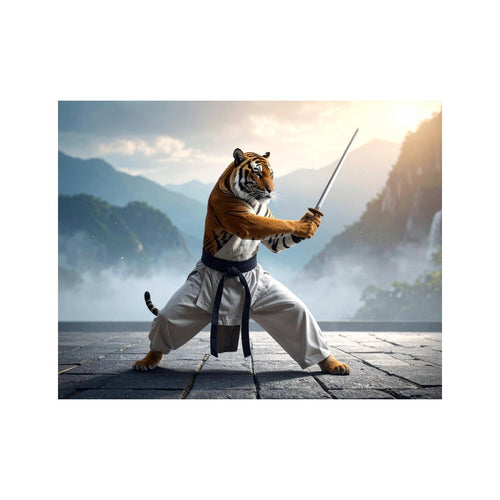 Wandbild Kung Fu Tiger 2