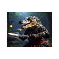 Wandbild Kung Fu Krokodil
