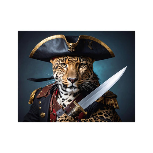 Wandbild Leopard Als Pirat 2