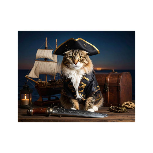 Wandbild Katze Als Pirat