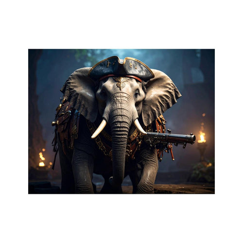 Wandbild Elefant Als Pirat