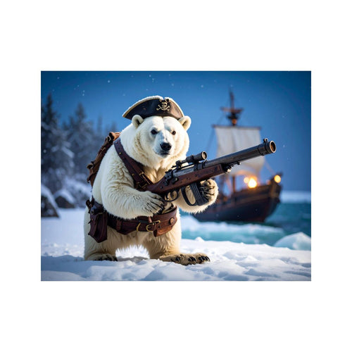 Wandbild Eisbaer Als Pirat