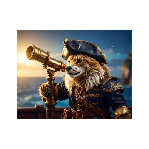 Wandbild Fuchs Als Pirat