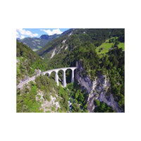 Wandbild Landwasser Viadukt 2