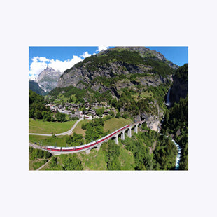 Wandbild Bernina Express 3