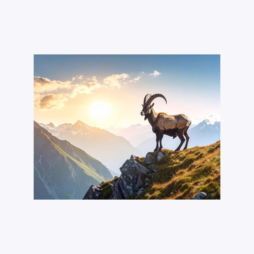 Wandbild Steinbock 1