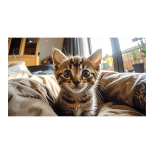 Wandbild Katzenbaby