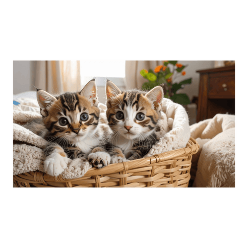 Wandbild Katzenbabies