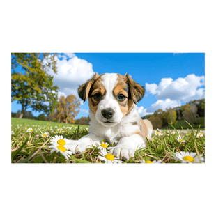 Wandbild Baby-Hund 1